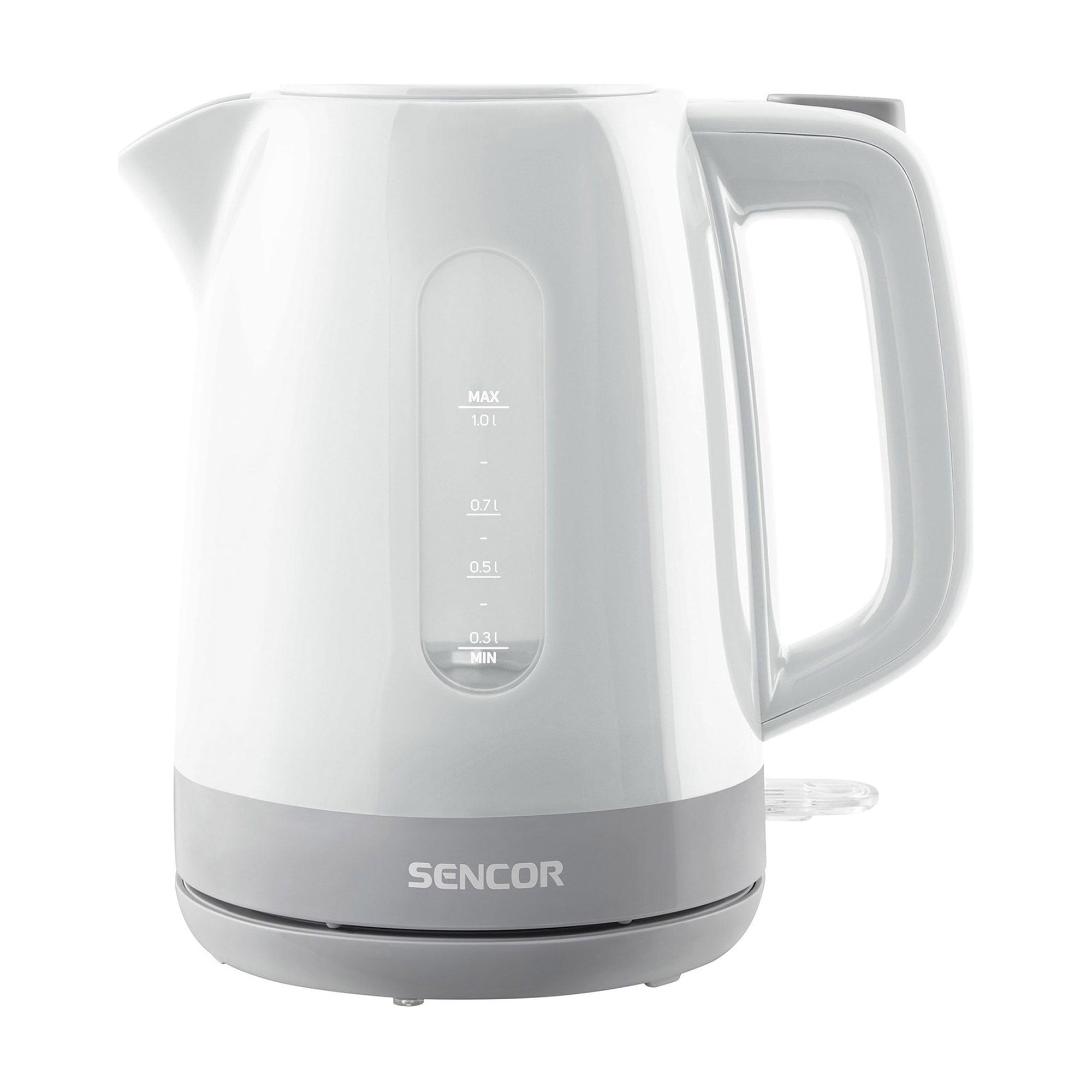 Електрочайник Sencor SWK біло-сірий, 1 л (1020WH)